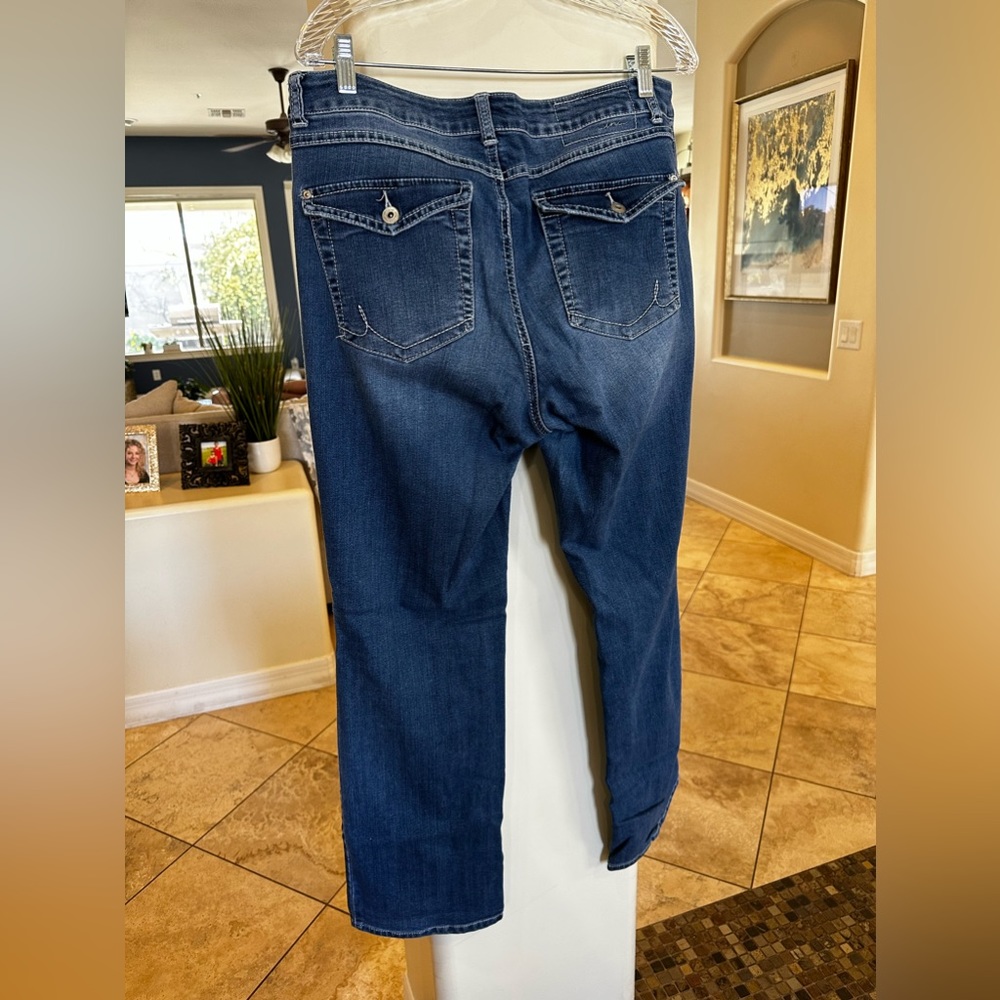 Women’s INC Preloved Denim Bootleg Curvy Fit Jeans, Size 12 - Picture 10 of 15